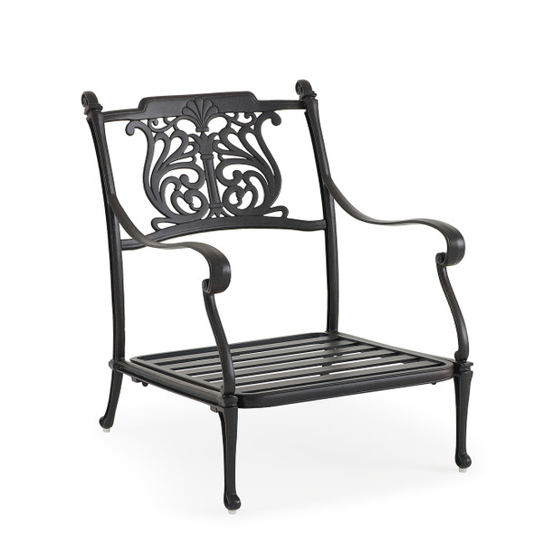 Naples Aged Bronze Estate Cast Aluminum Club Chair Naples Aged Bronze Estate Cast Aluminum Club Chair