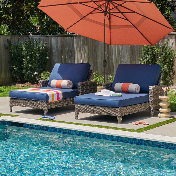 Sonoma Husk Outdoor Wicker with Cushions 2 Piece Cuddle Chaise Set Sonoma Husk Outdoor Wicker with Cushions 2 Piece Cuddle Chaise Set