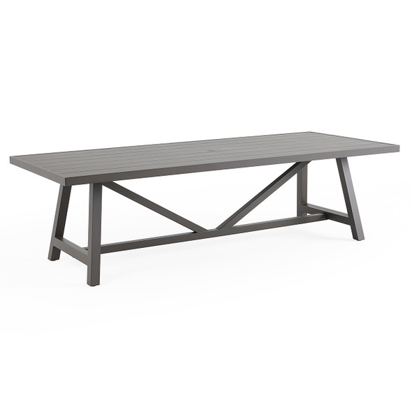 Fairmont Aged Bronze Aluminum 100 x 42 in. Dining Table - Fairmont Aged Bronze Aluminum 100 x 42 in. Dining Table -
