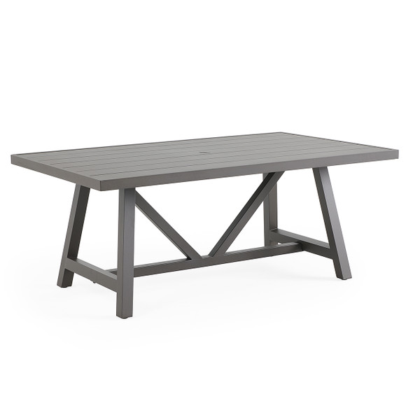 Fairmont Aged Bronze Aluminum 70 x 40 in. Dining Table - Fairmont Aged Bronze Aluminum 70 x 40 in. Dining Table -
