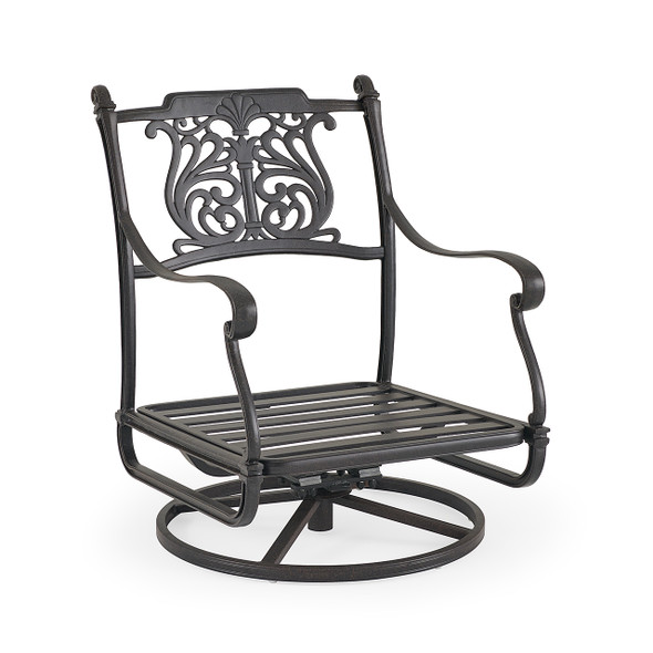 Naples Aged Bronze Cast Aluminum Estate Swivel Rocker Naples Aged Bronze Cast Aluminum Estate Swivel Rocker