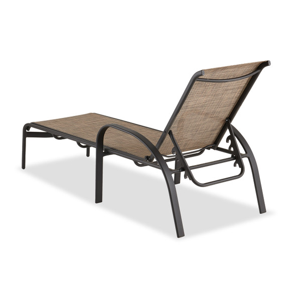 Malibu Java Aluminum with Desert Wicker Sling Chaise Lounge Malibu Java Aluminum with Desert Wicker Sling Chaise Lounge