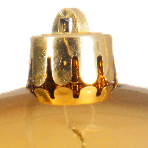 7.87 in. Gold Shatterproof Ball Ornament