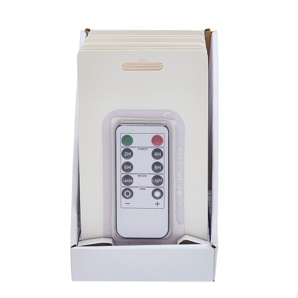 10 Function Flicker Flame Candle Remote