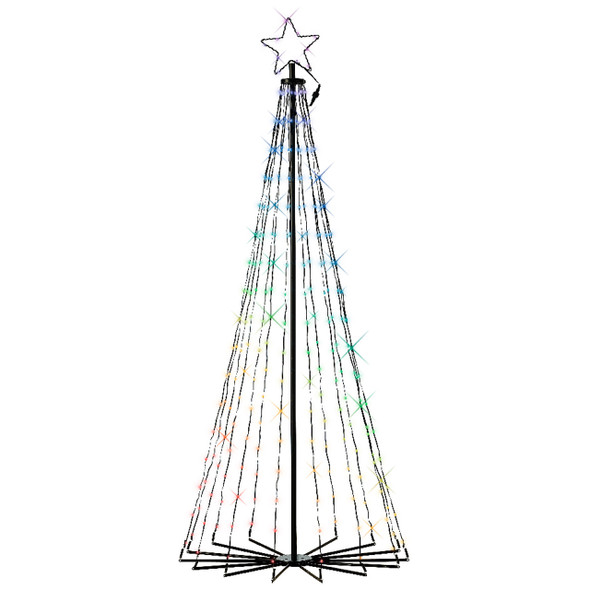 5.9 ft. Color Changing Cone Tree with 265 LED Multicolor Lights