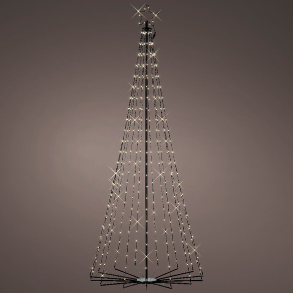 7.9 ft. Color Changing Cone Tree with 355 LED Multicolor Lights