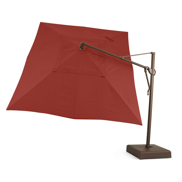 Treasure Garden 10 ft. x 13 ft. Chestnut Canopy and Bronze Aluminum Cantilever Umbrella (AKZ1013) Treasure Garden 10 ft. x 13 ft. Chestnut Canopy and Bronze Aluminum Cantilever Umbrella (AKZ1013)