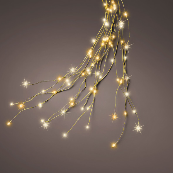 7.9 ft. 832 Bunch Micro Warm White LED Lights with 16 Gold Wire Strings 7.9 ft. 832 Bunch Micro Warm White LED Lights with 16 Gold Wire Strings