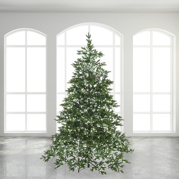 7.4 ft. Rossland Fir Full Christmas Tree with 3000 3mm Warm White LED Lights