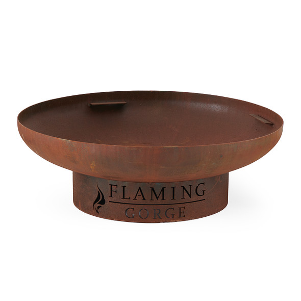 In-Store Only - Flaming Gorge Gobi Corten Steel Canyon 40 in. D x 14 in. H Fire Pit