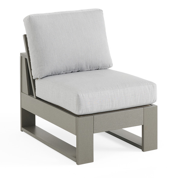 Montauk Polymer with Cushions Armless Club Chair