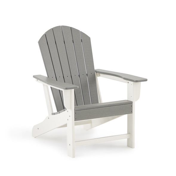 Farmhouse Grey and White Shellback Adirondack