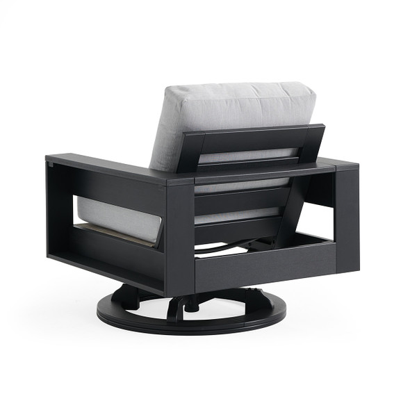 Montauk Polymer with Cushions Swivel Club Rocker
