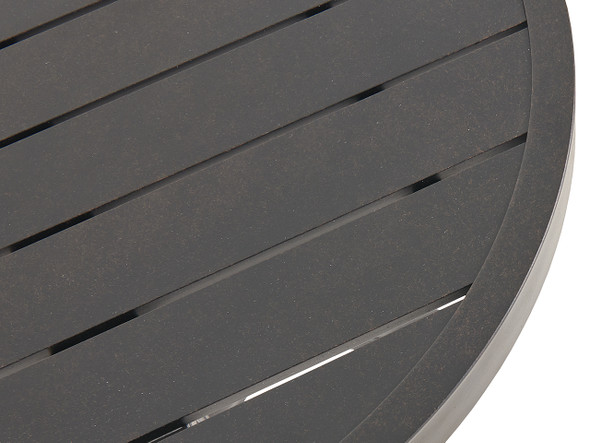 Hill Country Aged Bronze Aluminum 24 in. D Side Table