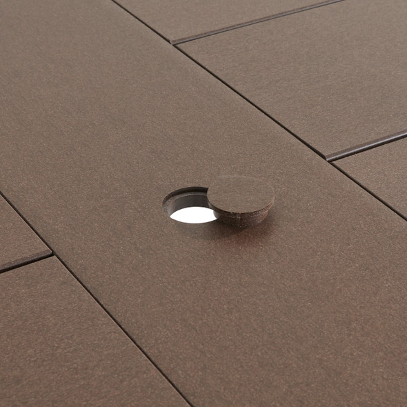 Savannah Mocha Polymer 84 x 44 in. Dining Table