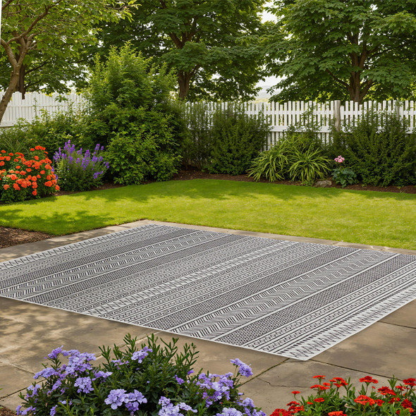 Siena Striped Aztec Rug