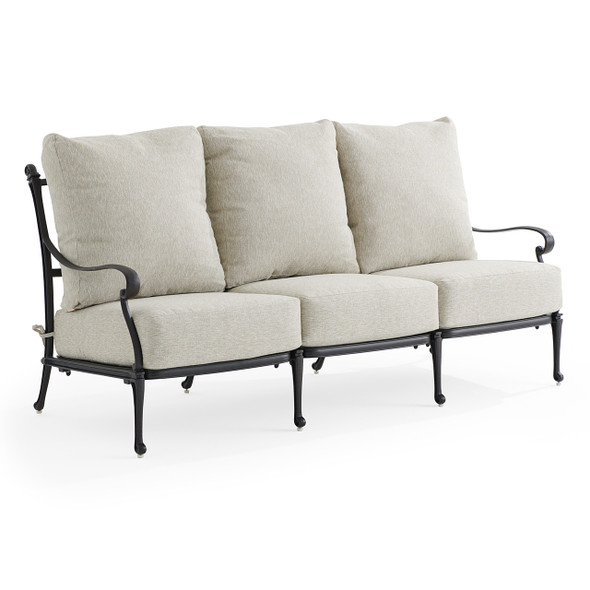 Naples Aged Bronze Estate Cast Aluminum Sofa With Cushion