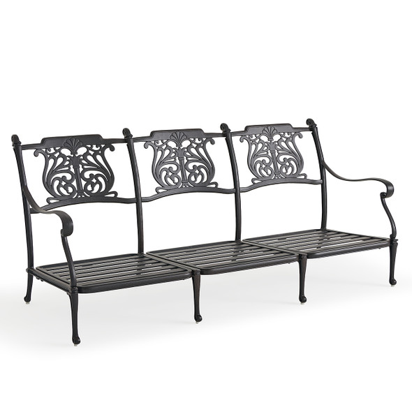 Naples Aged Bronze Estate Cast Aluminum Sofa