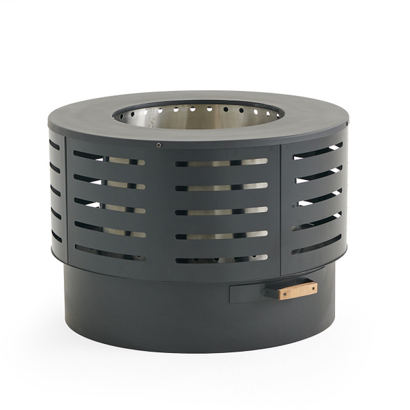 28 in. Round Dual Finish Smokeless Fire Pit