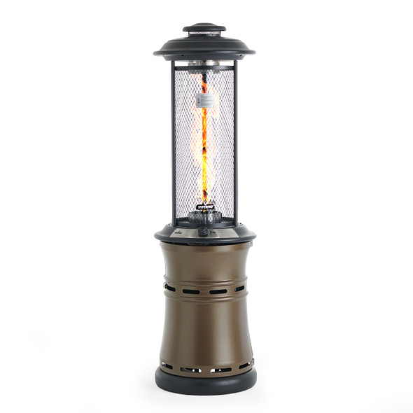 52 in. Inferno 36,000 BTU Gas Patio Heater, Hammertone Bronze