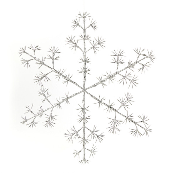 Flashing Snowflake and Silver Wire Warm White, 480 Lights