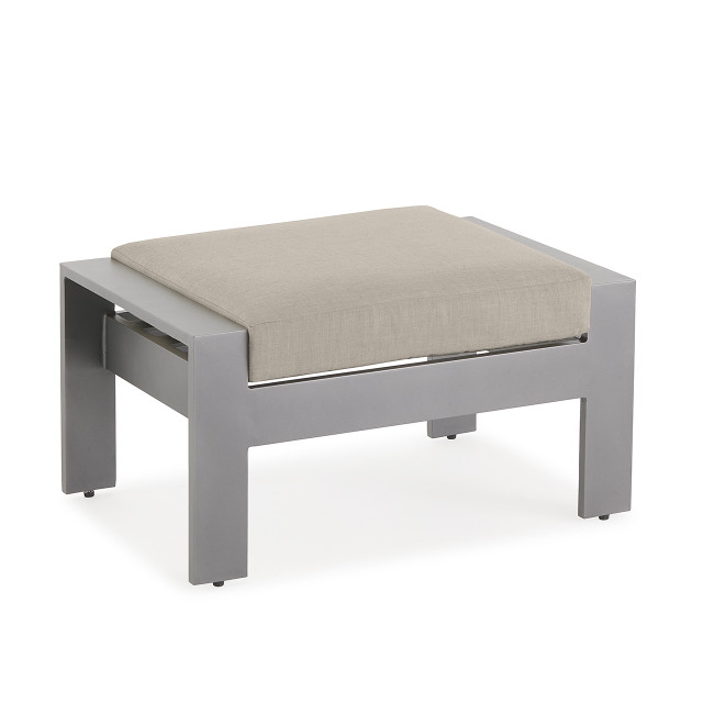 pii53【ソーホーグレー】 Soho Slate Grey Aluminum with Cushion Swivel Rocker - Fortunoff