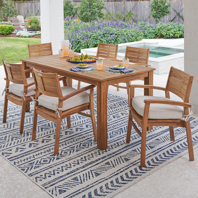 Oxford Teak 71 x 36 in. Rect. Dining Table - Fortunoff Backyard Store
