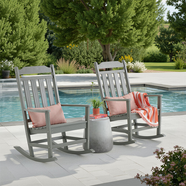 Lakeside Polymer 2 Piece Set Adirondack Chairs - Fortunoff