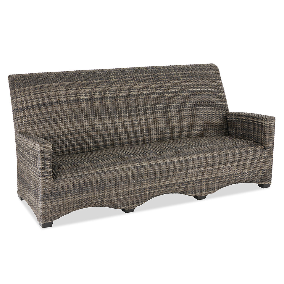 Contempo Husk Outdoor Wicker and Cushion Sofa Fortunoff Backyard Store
