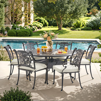 florence 60 inch outdoor patio dining table umbrella Teak Wood Bistro Table, 27 by Chic Teak only $393.68 The umbrella Style Selections Kenwood Round Outdoor