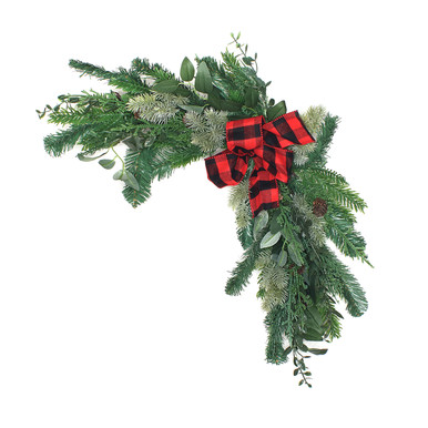 National Tree Company 24 in. Christmas Corner Swag with