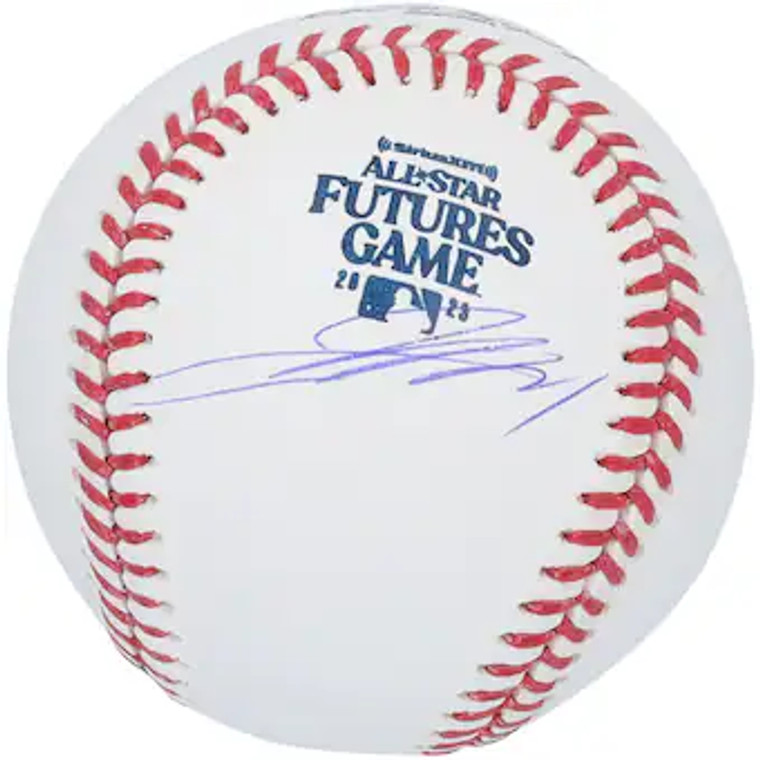 Official 2023 All-Star Futures Game design and Jackson Holliday's distinct signature