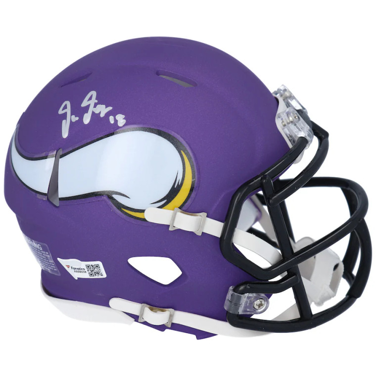 Justin Jefferson Minnesota Vikings Fanatics Authentic Autographed Riddell Speed Mini Helmet