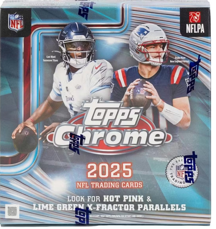 2025 Topps Chrome Football Mega Box