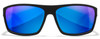 Wiley X Peak XL Captivate Blue Mirror and Matte Black Sunglasses