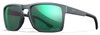 Wiley X Founder Captivate Green Mirror and Clear Gray Lens Sunglasses