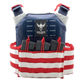 SHELLBACK TACTICAL STARS AND STRIPES LIGHTWEIGHT ARMOR SYSTEM WITH LEVEL III LON-III-P PLATES