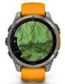Garmin Fenix 8 47mm AMOLED Watch Orange & Tan