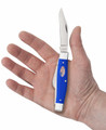 Case 16405 Large Stockman Folding Knife with Carbon Steel Blades and Royal Blue Handle