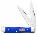 Case 16401 Tiny Trapper Folding Knife with Clip Point and Spey Blades in Tru-Sharp Stainless Steel and Royal Blue Handle