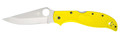 Spyderco Stretch 2 XL Salt Folding Knife with H-2 Steel Blade and Bright Yellow FRN Handle