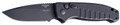Hogue Ballista I 3.5-inch Automatic Drop Point Knife with 154CM Blade and Matte Black Aluminum Handle