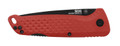 S.O.G Adventurer LB 3.5-Inch Folding Knife with Red and Black Finish