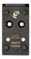 Night Fision GLK Series Front Sight with MOS Plate Black Complete