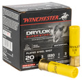 Winchester Ammo DryLok Super Steel 20 Gauge High Velocity Shotshells, 3 Inch, 1 Ounce, Size 3