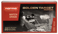 Norma 6mm Creedmoor Golden Target Hollow Point Boat Tail Bullets