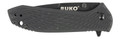 Rynoblade Knives RUK0179BBK Folding Knife with 3.25-inch Blade and Black Handle