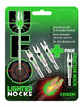30-06 Outdoors UFO244G Lighted Green Nocks for .244 Arrows, Pack of 4