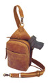 Kingport Industries LLC GTM-CZY/106 CRML Compact Sling Crossbody Bag - Buff