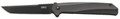 Columbia River Helical Black D2 Steel Tanto Knife / Flipper Opening